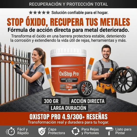 OxiStop Pro | Convertidor de Óxido para Metal - 300 gr