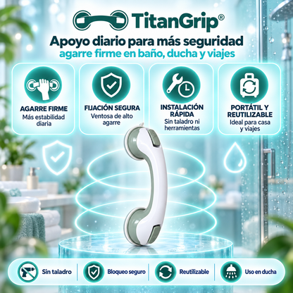 TitanGrip® - Barra de Soporte Portátil Antideslizante al Vacío