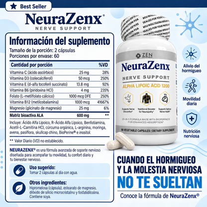 Neurazenx® - Eliminación del hormigueo y recuperación de la movilidad