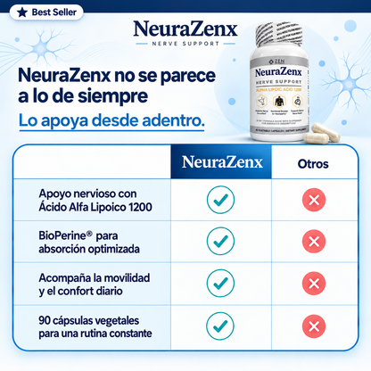 Neurazenx® - Eliminación del hormigueo y recuperación de la movilidad